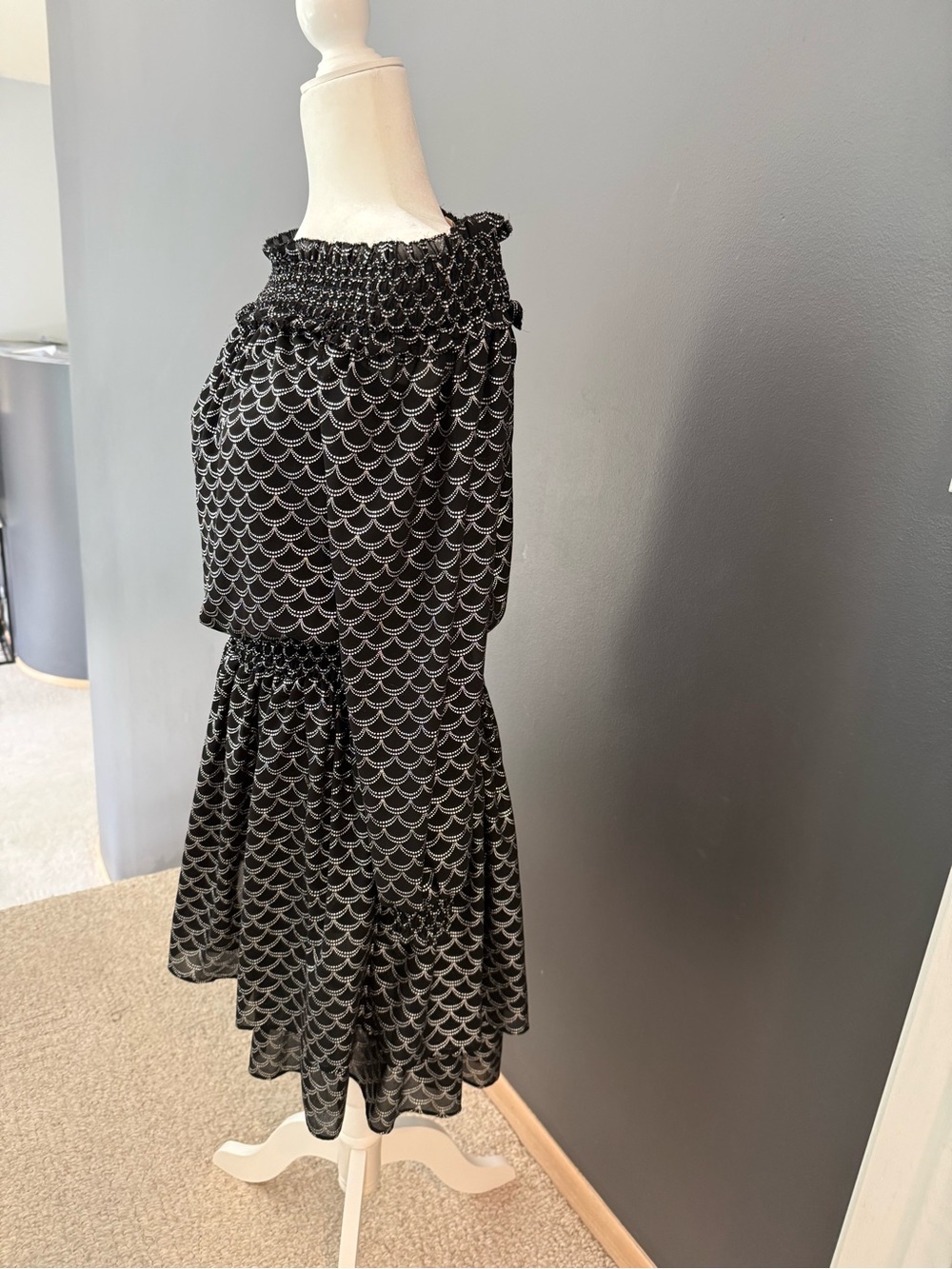 Michael Kors Off the Shoulder Tiered Dress